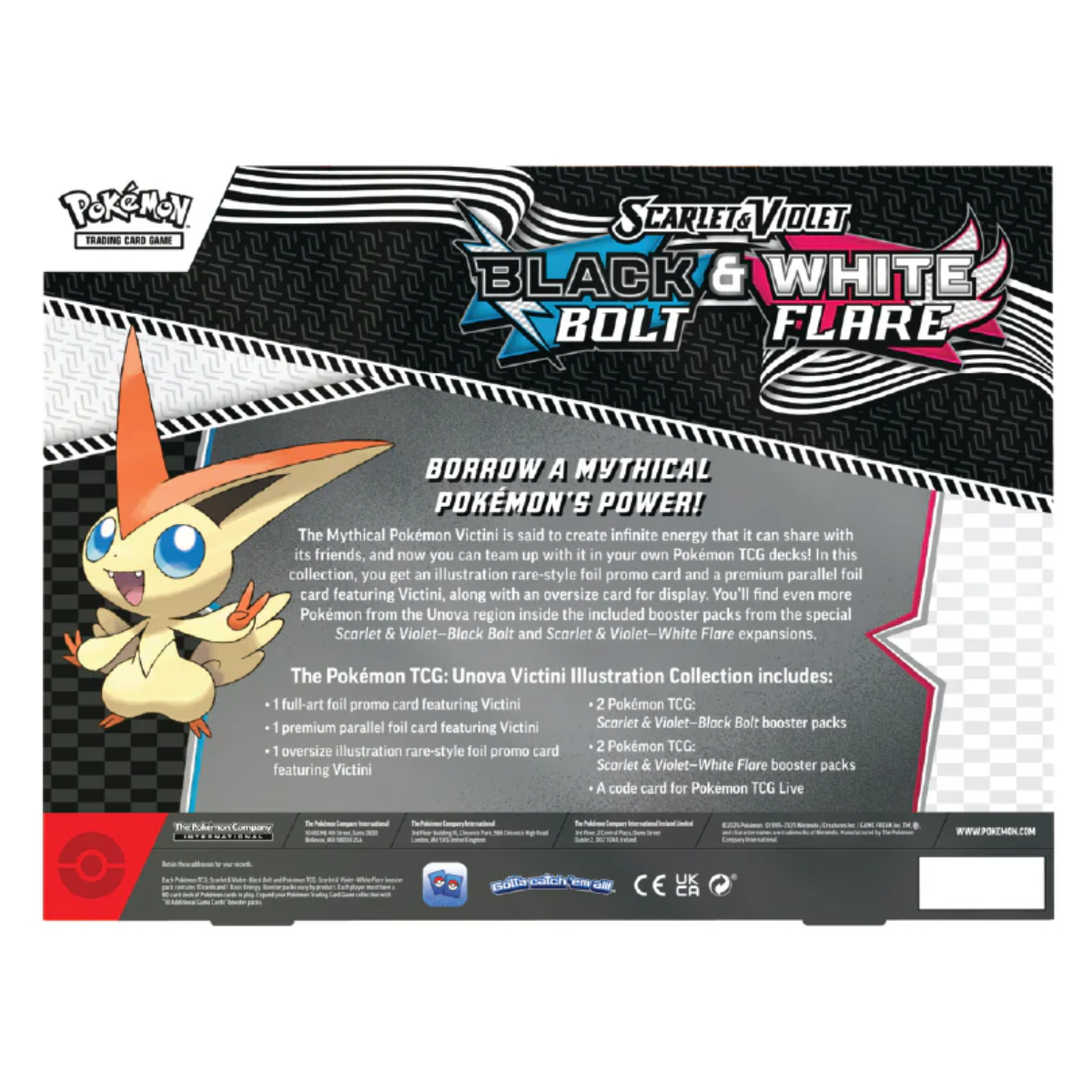 Black Bolt & White Flare Unova Victini Illustration Collection