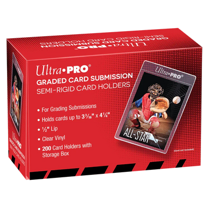 Semi-Rigid Card Sleeves for Grading 1/2-Inch | Ultra Pro | 100/200 Units