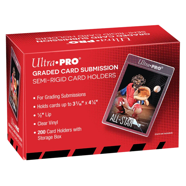 Semi-Rigid Card Sleeves for Grading 1/2-Inch | Ultra Pro | 100/200 Units