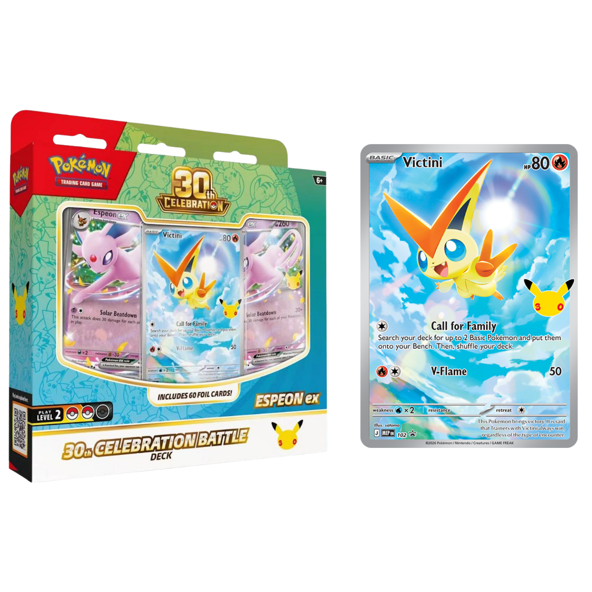 30th Celebration Deluxe Battle Deck - Espeon ex / Umbreon ex