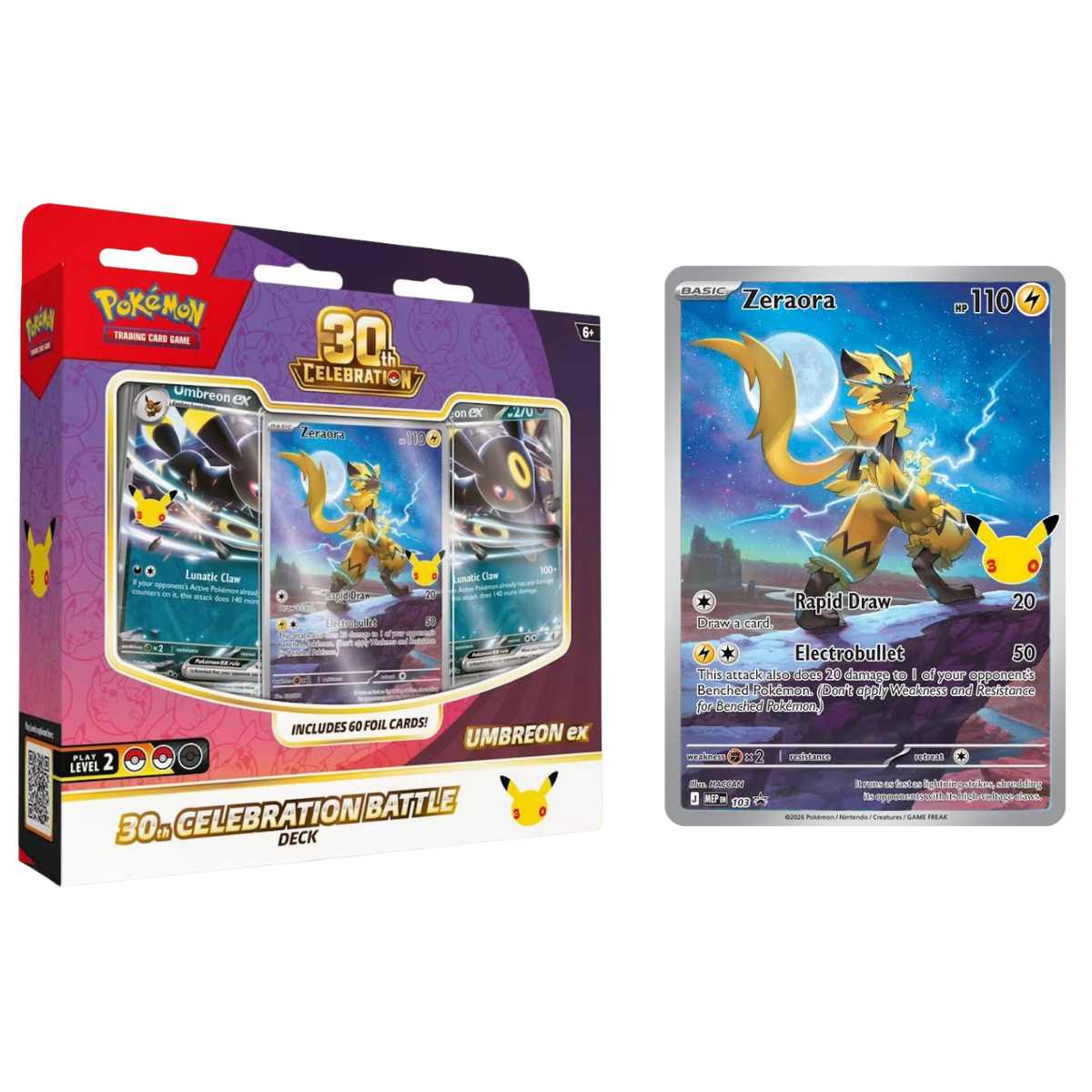 30th Celebration Deluxe Battle Deck - Espeon ex / Umbreon ex