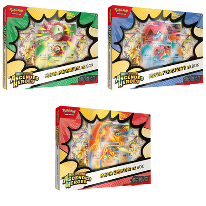 Ascended Heroes: Mega Meganium/Emboar/Feraligatr ex Box