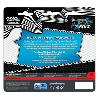 Black Bolt & White Flare Tech Sticker Collection