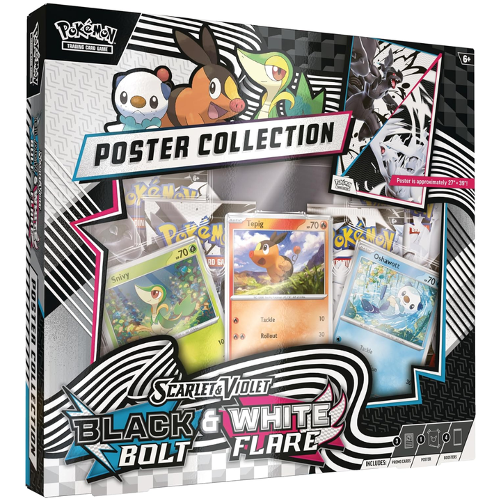 Black Bolt & White Flare Unova Poster Collection