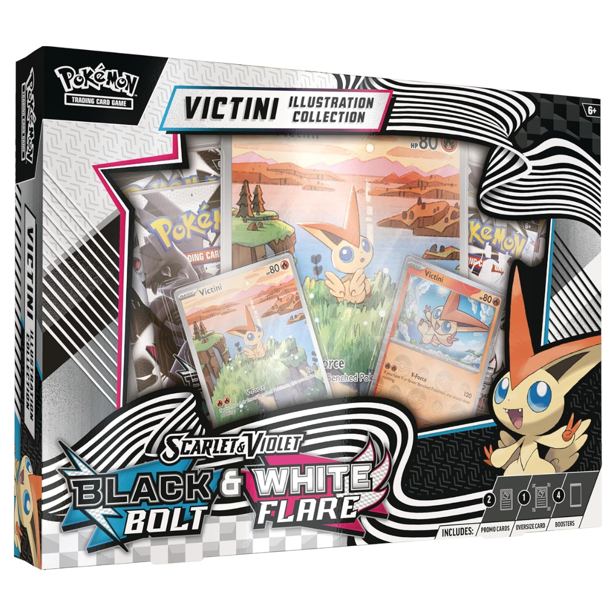 Black Bolt & White Flare Unova Victini Illustration Collection