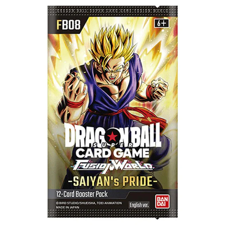 FB08 Booster Pack | Saiyan's Pride | Fusion World | Dragon Ball | English