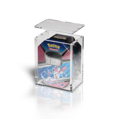 Magnetic Acrylic Box for EU Standard Pokémon Tin Case | The Acrylic Box