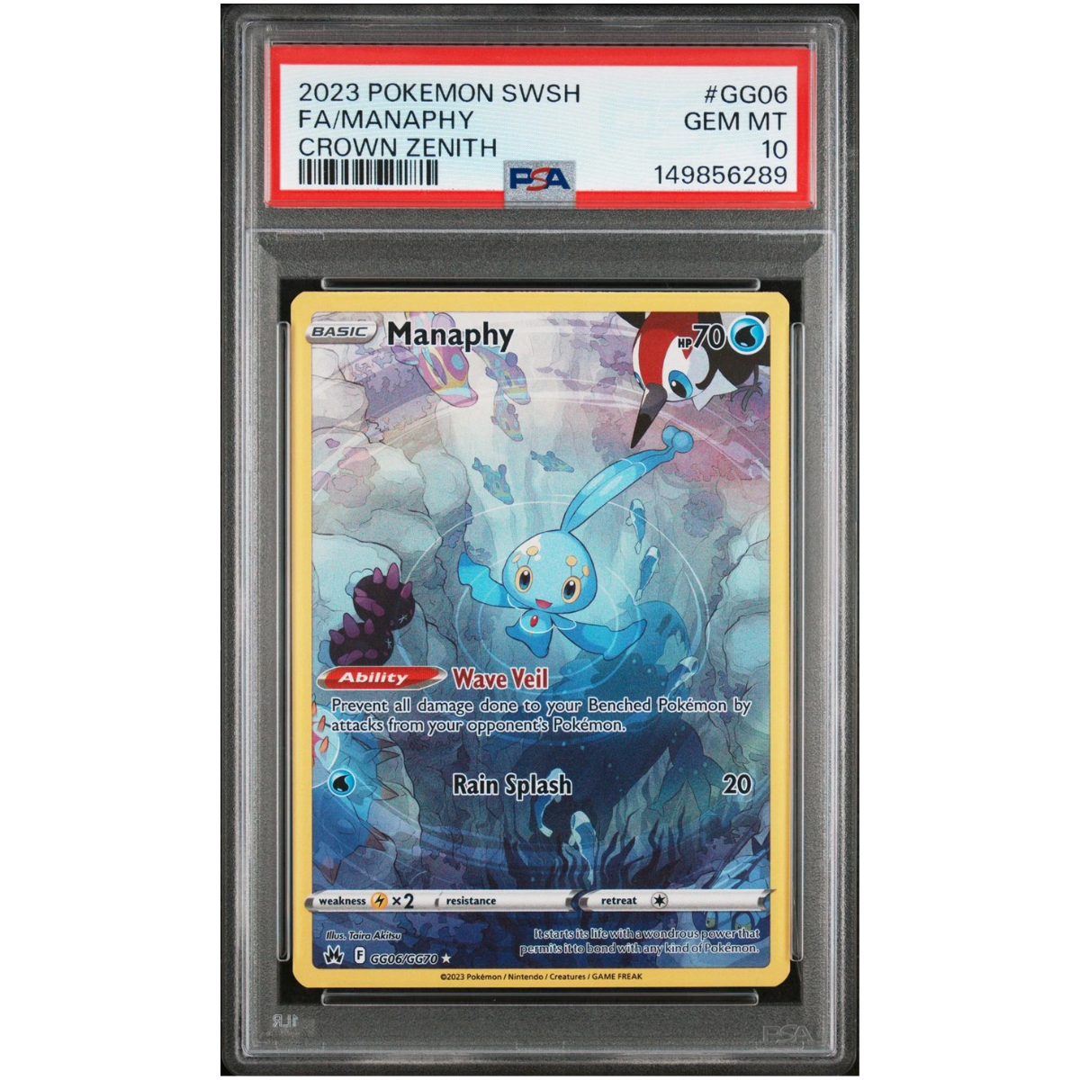 Manaphy (GG06/GG70) | PSA 10 - Crown Zenith