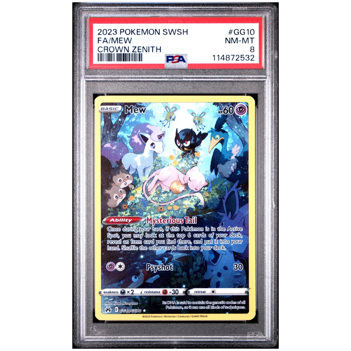 Mew (GG10/GG70) | PSA 8 - Crown Zenith