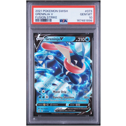 Greninja V (073/264) | PSA 10 - Fusion Strike