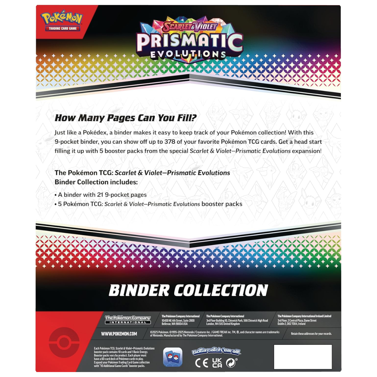 Prismatic Evolutions Binder Collection