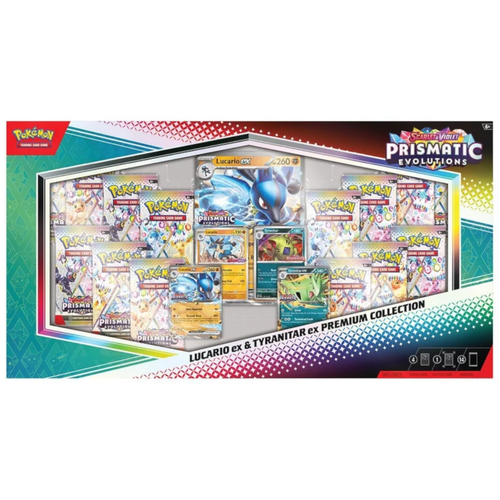 Prismatic Evolutions: Lucario ex & Tyranitar ex Premium Collection