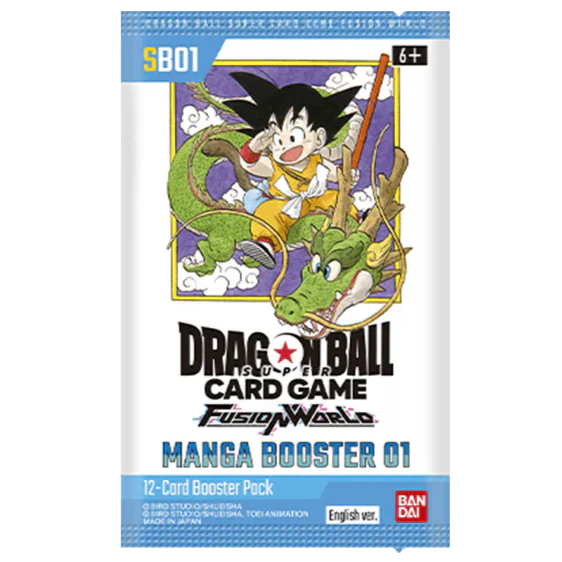 SB01 Booster Pack | Manga Booster 01 | Fusion World | DRAGON BALL | English