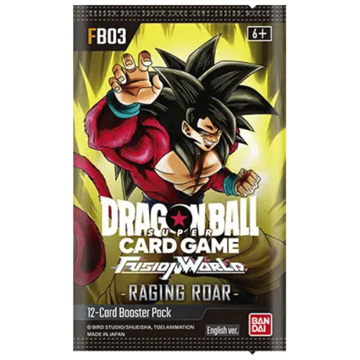 FB03 Booster Pack | Raging Roar | Fusion World | DRAGON BALL | English