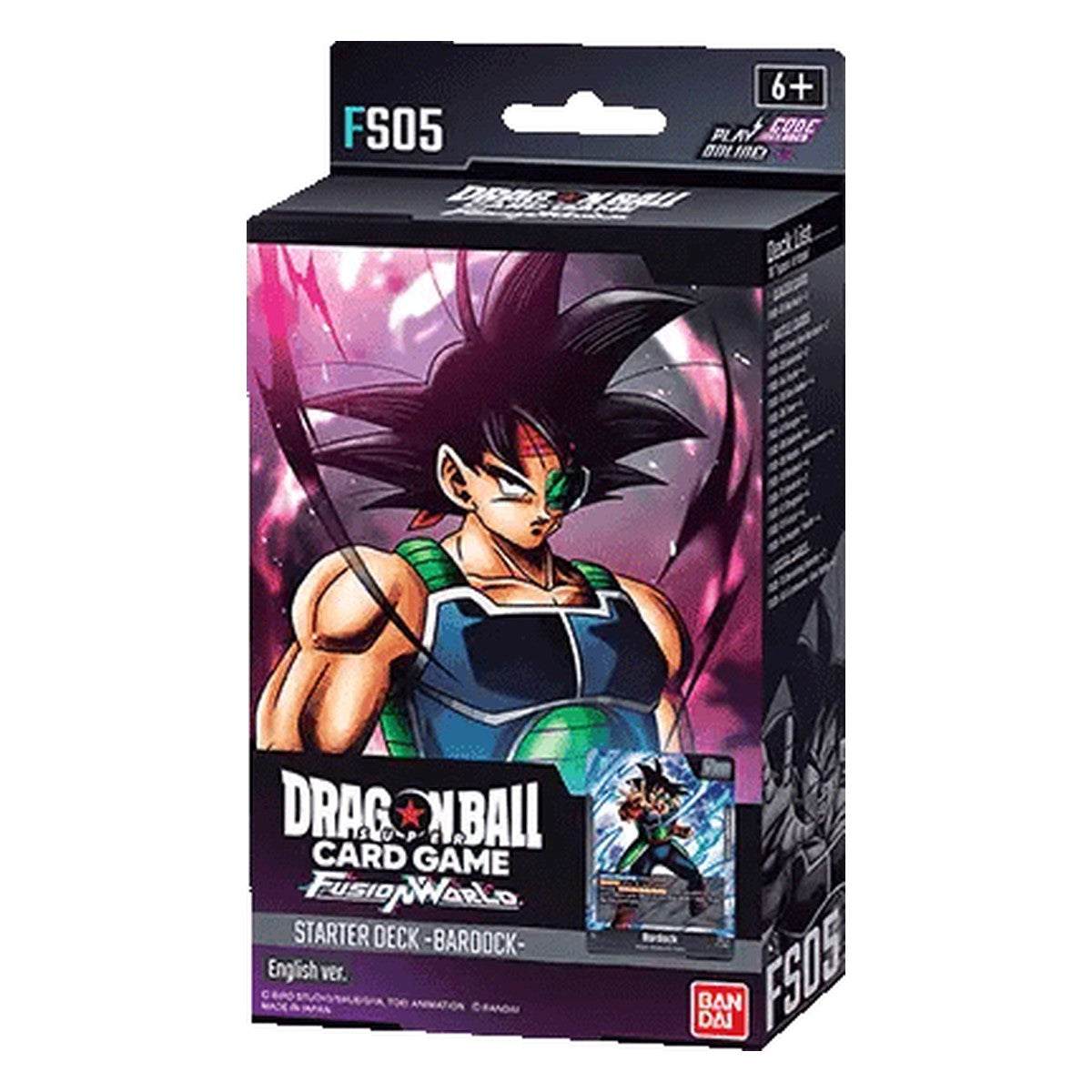 Starter Deck -Bardock- [FS05] – Dragon Ball Super Card Game Fusion World English sealed product