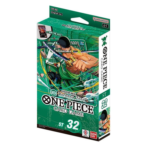 Starter Deck GREEN Roronoa Zoro [ST-32] English – One Piece Card Game English sealed product