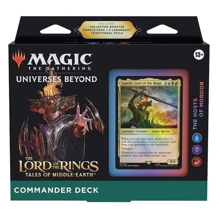 The Lord of the Rings: Tales of Middle-earth Commander Deck - The Hosts of Mordor – Magic: The Gathering English sealed product